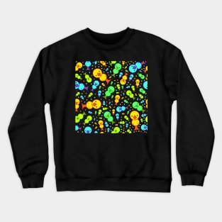 Chick Pattern Crewneck Sweatshirt